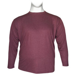 Μπλούζα μακό μονόχρωμη μακρυμάνικη - Ruby Wine