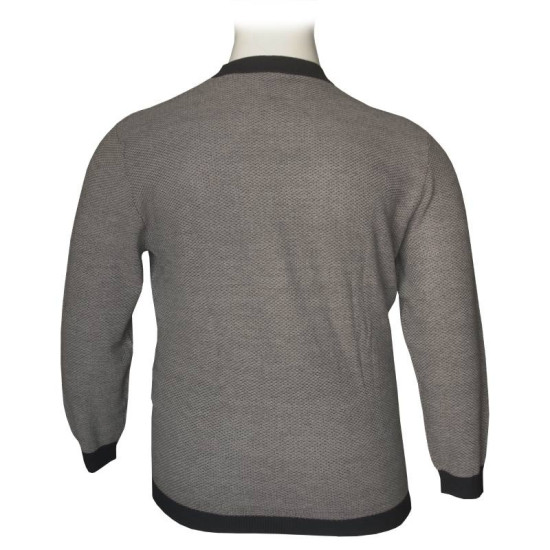 Πλεκτή μπλούζα με λαιμόκοψη,Billy Knit by Jack & Jones - Grey Melange