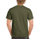 Μονόχρωμο βαμβακερό t-shirt - Military Green