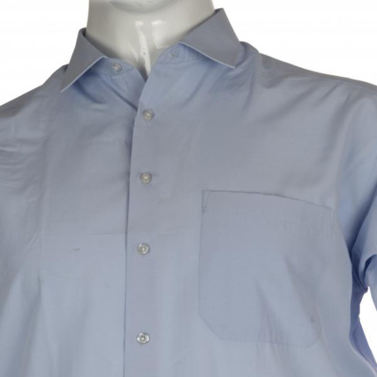 Πουκάμισο μονόχρωμο με μακρύ μανίκι - .ΣΙΕΛ