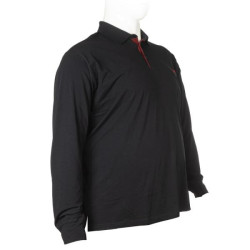 Polo μακό penie με μακρύ μανίκι,τσέπη και κέντημα στο στήθος - Dark Blue