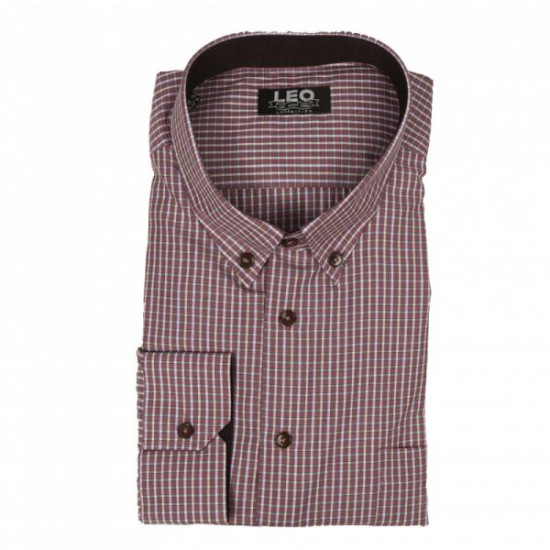 Πουκάμισο καρό γαλλικής ραφής 