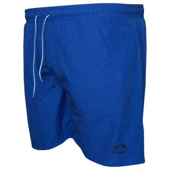 Βερμούδα μαγιό γκοφρέ σχεδιαστό με κέντημα - Blue Sax