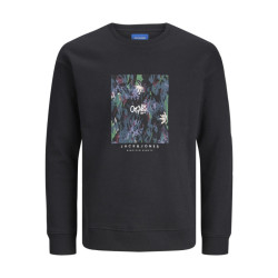 Jack & Jones Silver Lake ,φούτερ μπλούζα με μεταξοτυπία - Black Jack & Jones Silver Lake ,φούτερ μπλούζα με μεταξοτυπία - Black