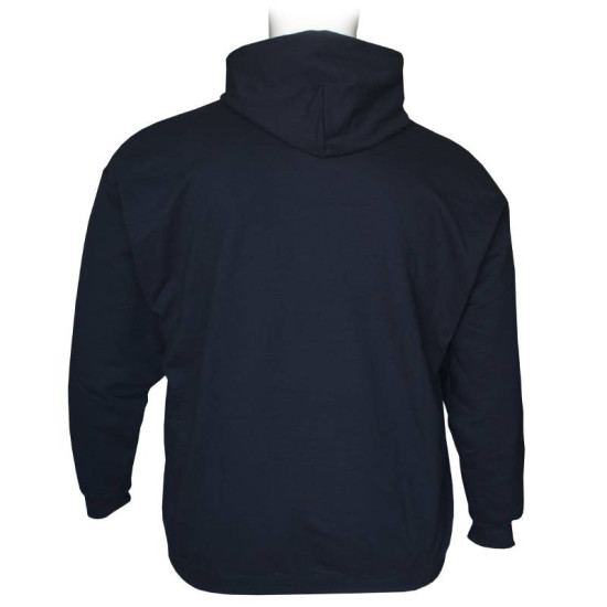 Hoodie φούτερ μονόχρωμο με patch στο στήθος - Sport Dark Navy