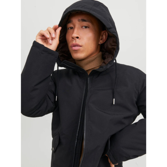 Jack & Jones Loop Parka Jacket - Black