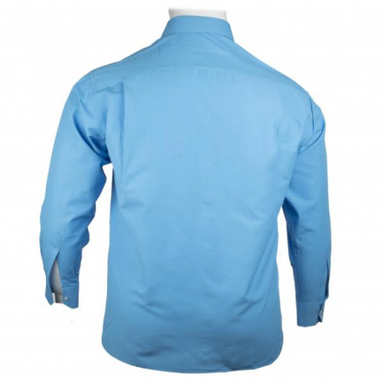Πουκάμισο μονόχρωμο με μακρύ μανίκι - Summer sky blue
