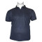 Polo jacquard με τσέπη και κοντό μανίκι by Leo Collection - Dark Blue