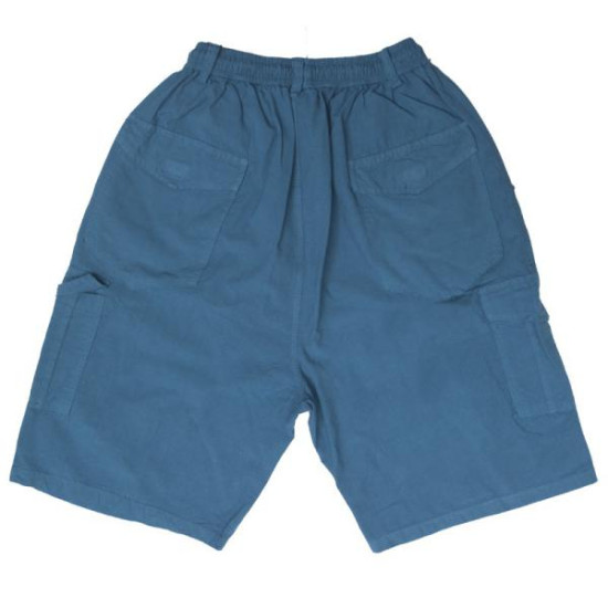 Βαμβακερή βερμούδα τύπου cargo με λάστιχο στη μέση - ΠΕΤΡΟΛ