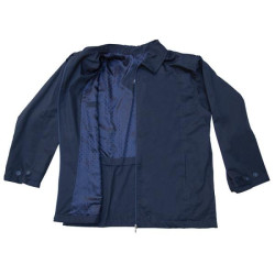 Ανοιξιάτικο καπαρτινέ μπουφάν με ίσιο τελείωμα - Dark Blue