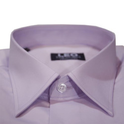 Πουκάμισο μονόχρωμο με μακρύ μανίκι - ΛΙΛΑ