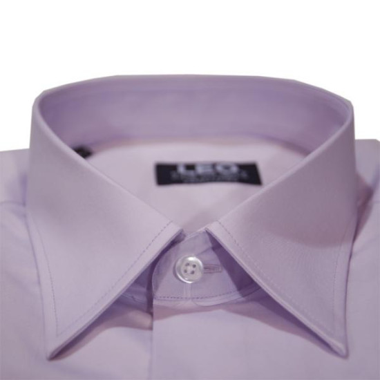 Πουκάμισο μονόχρωμο με μακρύ μανίκι - ΛΙΛΑ