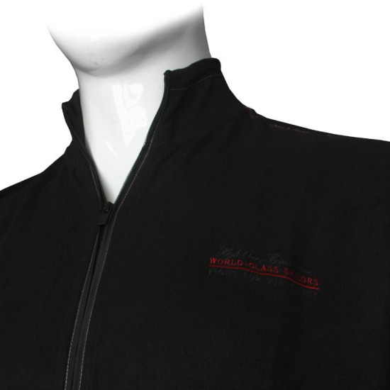 Ζακέτα βαμβακερή wool feel με κεντητές λεπτομέρειες - Black Rock