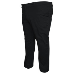 Ανοιξιάτικο ελαστικό chino παντελόνι μεσαίου καβάλου - Black