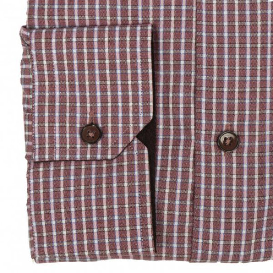 Πουκάμισο καρό γαλλικής ραφής 