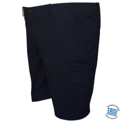 Βερμούδα ελαστική cargo με λάστιχο στο πλάι by L.T.G collection - Dark Blue