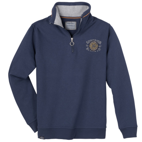 Βαρύπλεκτο φούτερ Polo Premium Dep της Redfield - Dark Denim Βαρύπλεκτο φούτερ Polo Premium Dep της Redfield - Dark Denim