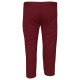 Παντελόνι φόρμας χειμερινό μεσαίου καβάλου με patch και φερμουάρ στην τσέπη - Bordeaux