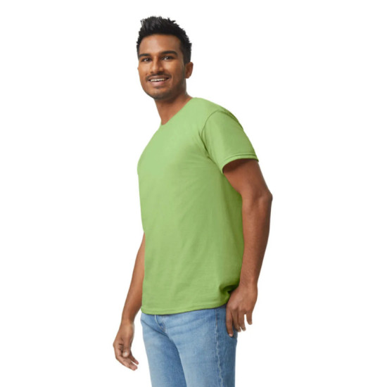 Μονόχρωμο βαμβακερό t-shirt - Kiwi