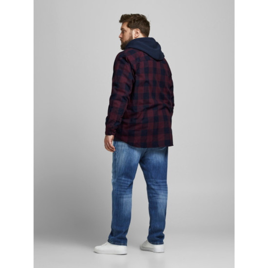 Jack & Jones Egingham Twill Shirt,βαμβακερό πουκάμισο φανέλα - Port Royale