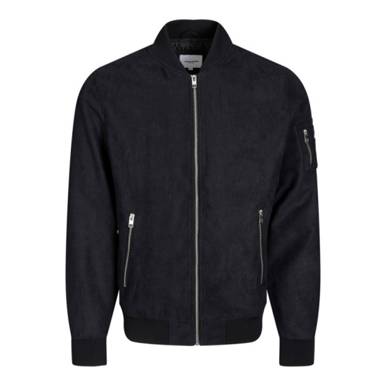 Ανοιξιάτικο μπουφάν Suede Feel Rocky,της Jack&Jones - Jet Black