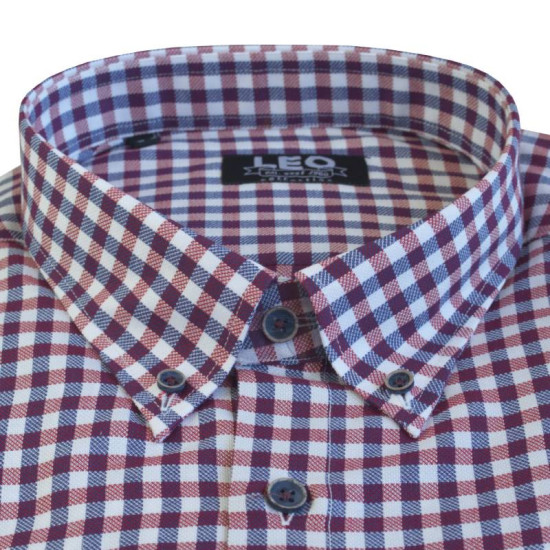 Πουκάμισο καρό γαλλικής ραφής 