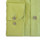 Πουκάμισο Fil-a-Fil μονόχρωμο γαλλικής ραφής & ελληνικής κατασκευής της Leo Collection - Caper Green