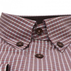 Πουκάμισο καρό γαλλικής ραφής 