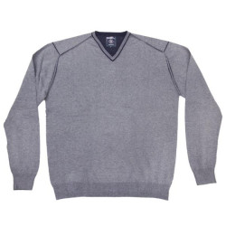 Πλεκτή βαμβακερή μπλούζα βε με εξώγαζες λεπτομέρειες - ΓΚΡΙ ΑΝΟΙΧΤΟ