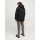 Jack & Jones Loop Parka Jacket - Black Rock