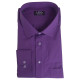 Πουκάμισο μονόχρωμο με μακρύ μανίκι - Dark Violet