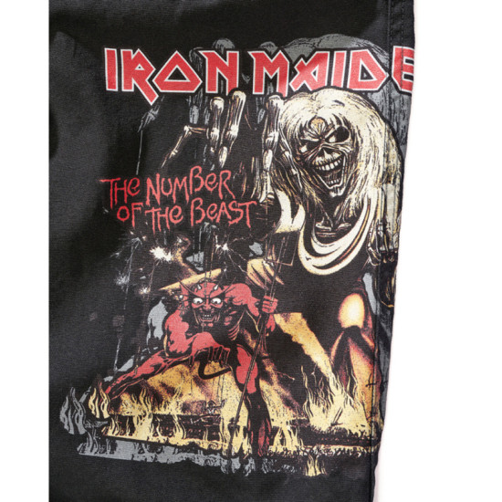Iron Maiden Savage Shorts The Number of the Beast Black Edition - Black