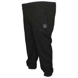 Φόρμα χειμερινή με λάστιχο στο μπατζάκι και patch - Black Φόρμα χειμερινή με λάστιχο στο μπατζάκι και patch - Black