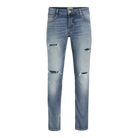 Jean ελαστικο μεσαιου καβαλου με φθορές, plus fit 