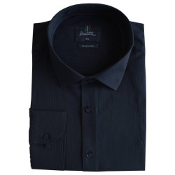 Easy iron μακρυμάνικο ριγέ πουκάμισο - Dark Blue