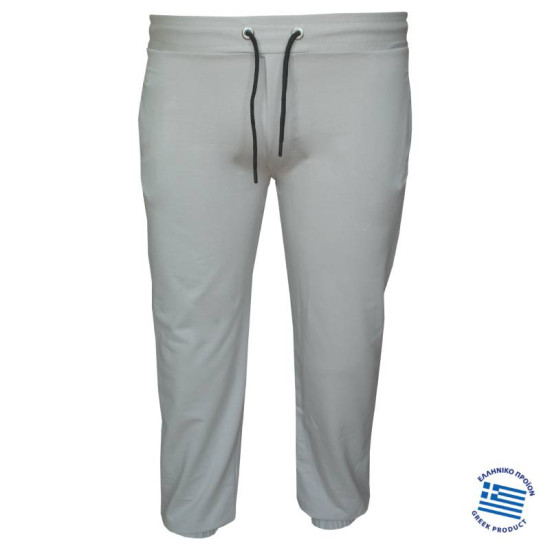 Καλοκαιρινό jersey παντελόνι φόρμας με λάστιχο στον αστράγαλο - Sand