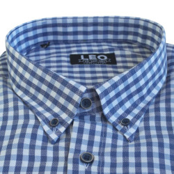 Πουκάμισο καρό γαλλικής ραφής 