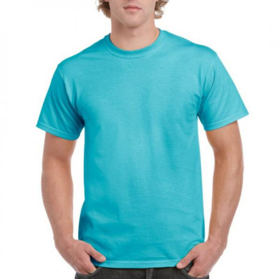 Μονόχρωμο βαμβακερό pennie t-shirt - Lagoon Blue