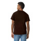 Μονόχρωμο βαμβακερό t-shirt - Dark Chocolate
