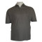 King size polo jacquard με τσέπη και κοντό μανίκι by Leo Collection - Echo Grey