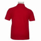 Ελαστικό polo πικέ κοντομάνικο  με ριπ στο μανίκι - ΚΟΚΚΙΝΟ