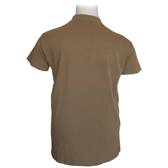 Polo πικέ κοντομάνικο μονόχρωμο - Sand