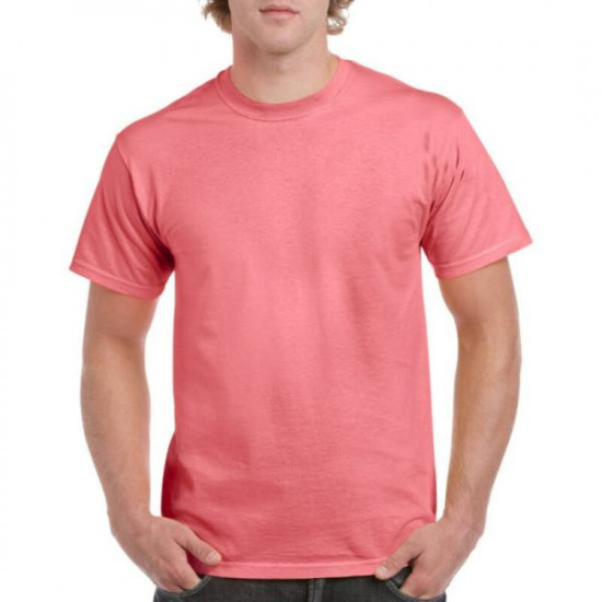 Μονόχρωμο βαμβακερό pennie t-shirt - Coral Silk