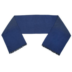 Ανδρικό κασκόλ με δίχρωμο σχέδιο - ΓΚΡΙ/ΜΠΛΕ