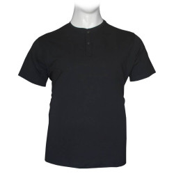 Βαμβακερό μακό μπλουζάκι button ve,