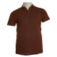 Polo πικέ κοντομάνικο μονόχρωμο - Dark Tan