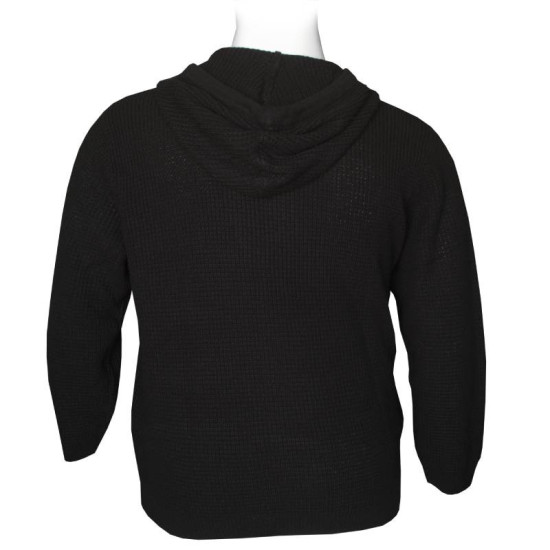 Πλεκτή μπλούζα με κουκούλα 