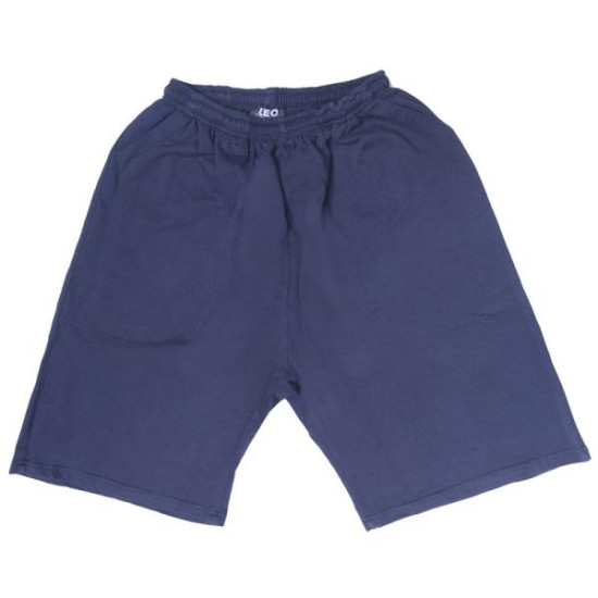 Μακό βερμούδα μονόχρωμη - ΜΠΛΕ