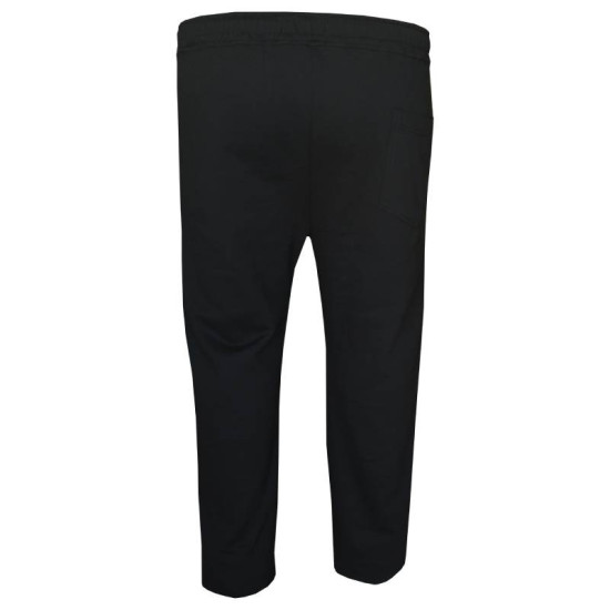 Βαμβακερό φούτερ παντελόνι με patch - ΜΑΥΡΟ