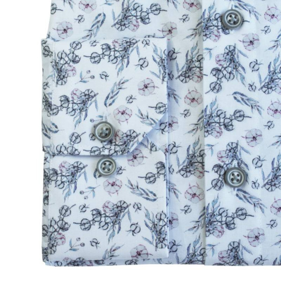 Digital print ελαστικό μακρυμάνικο πουκάμισο 